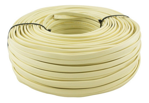 Cable Bipolar Vaina Plana 2x1,5 Mm Marfil Rollo X 10 Metros 0