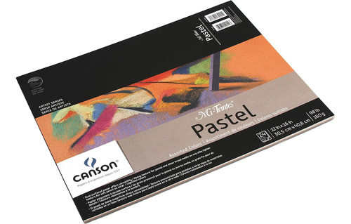 Cuaderno De Dibujo Canson Mi-teintes, 30x40 Cm, Colores Vari 1