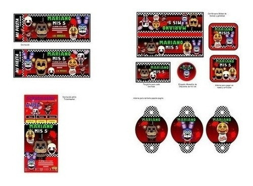 Kit Imprimible Para Tu Fiesta De Five Nights At Freddys 1