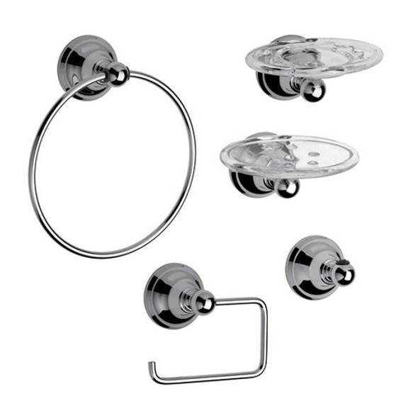 Kit De Accesorios Fv 179.05/b2 Newport Kit De 5 Piezas Cromo 0