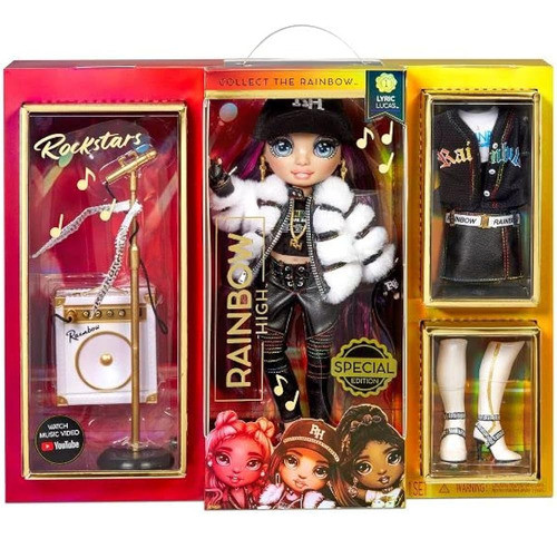 Rainbow High Rockstar Fashion Doll 2 Conjuntos Completos Y E 0