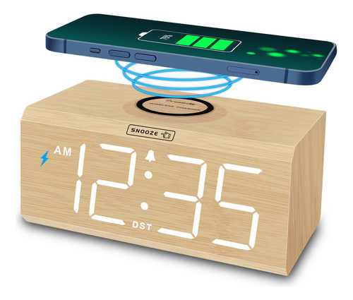 Dreamsky Wireless Charging Clock Con 18w Cargador Rapido - R 0