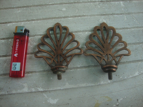 2 Apliques Aleacion Color Cobre 7,5 X 2 X 9,8 Alto - 120 Grs 0