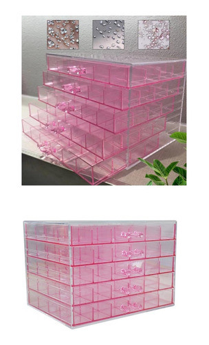 Organizador De Mesa Manicura Con 120 Divisiones Acrílico 1
