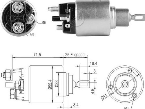 Solenoide O Automatico De Arranque Zm 7-382 0