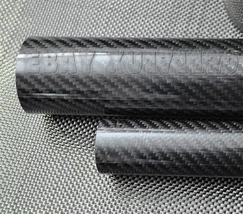 2pcs Id 28mm X Od 30 Mm X 500 Mm 3k Fibra De Carbono Tubo Br 0