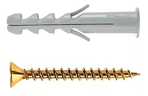 Kit De Tarugos X 30 Tacos Sa6 + Tornillos Fischer Tirafondo 1