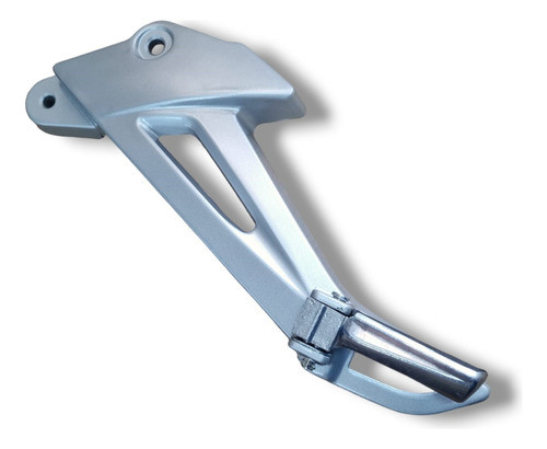 Soporte Pedalin Trasero Izq Motomel S4 Gris Plata 0