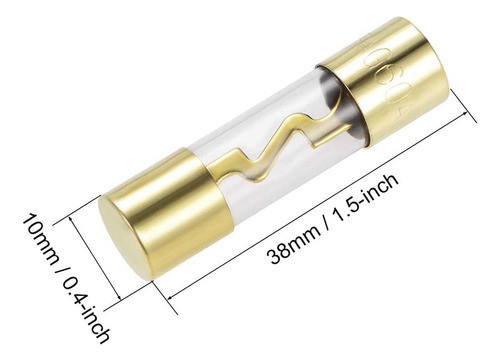 5 Fusibles Audiopipe Agu 30 Amp Dorado Potencia Audio Car 1