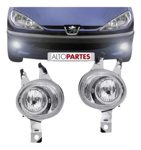 Juego Faro Antiniebla Peugeot 206 2004 A 2012 Par Combo 0