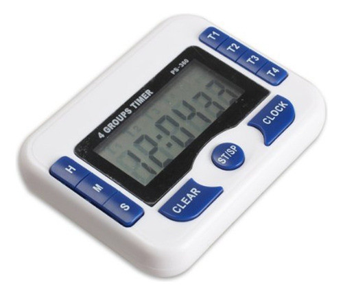 Timer Digital De 4 Alarmas Tiempo De Conteo 99hs 59min 59seg 1