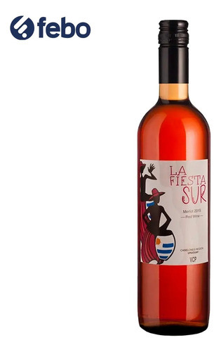 Combo X6 Vino Pizzorno La Fiesta Del Sur Merlot Rosé 2019 1