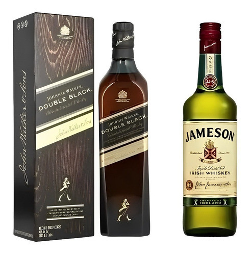 Whisky Jw Double Black 750ml.- + Jameson Clasico 750ml.- 0