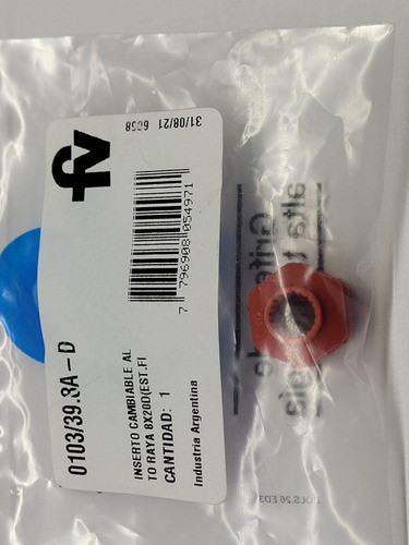 Inserto Cambiable Raya Fv 8 X 20d Griferia 0103/39.8a 0