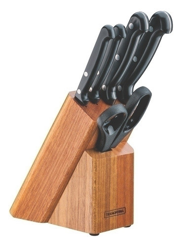 Juego Cuchillos Y Tijera Con Base Ultracorte - Tramontina Tn 0