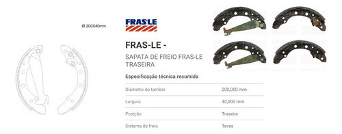 Kit De Zapatas De Freno X 2 Ruedas Vw Gol Polo Suran Fox Up 1