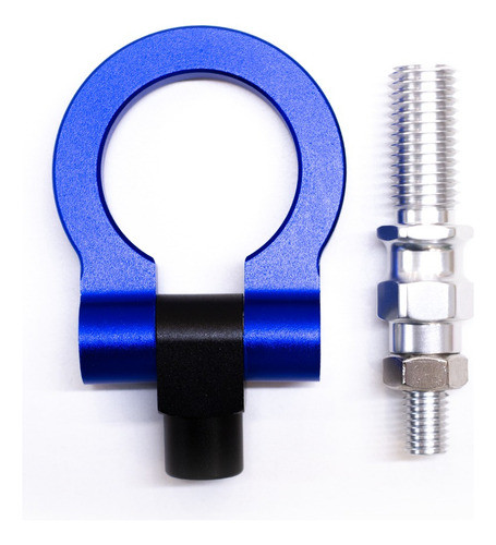 Gancho Remolque Tow Hook Universal Plegable Competición Azul 1