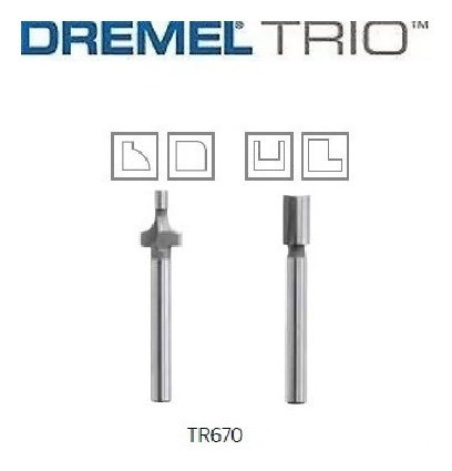 Fresa Dremel Trio Tr 670 Para Madera Tr654 Tr615 0
