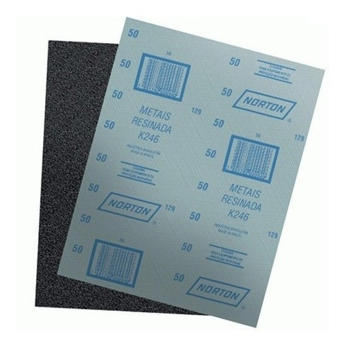 Kit 25u Tela Esmeril Norton - Carborundum Grano 100 Premium 0