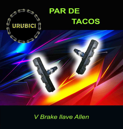 Tacos De Freno De Bicicleta .v-brake .allen. El Par. 1