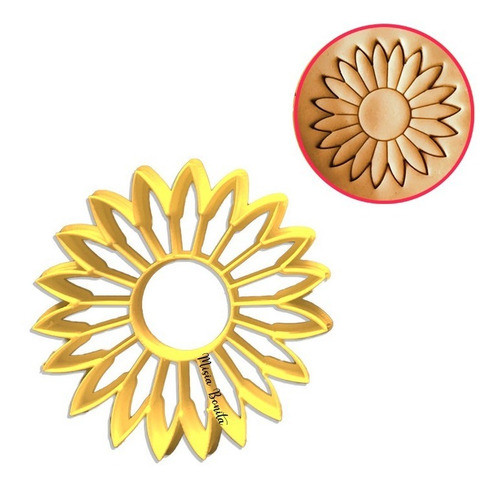 Girasol Flor Molde Cortante Galletas Cookies Campo Sol Luz 0