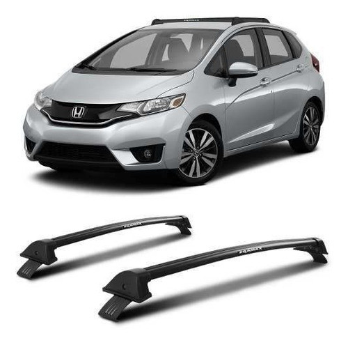 Barra De Techo Aluminio Honda Fit 2009- 2014 Eqmax 0