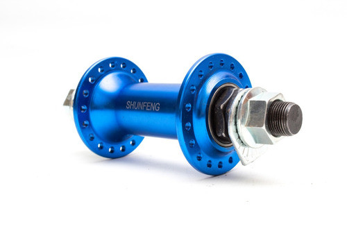 Maza Delantera Bmx - ¡con Eje 14 Y A Rulemanes! - ¡azul! 1