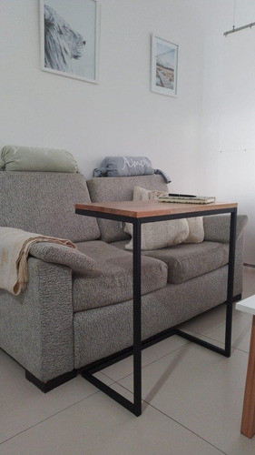 Mesa De Arrime Hierro Y Madera Modelo Barcelona Maderglob 0