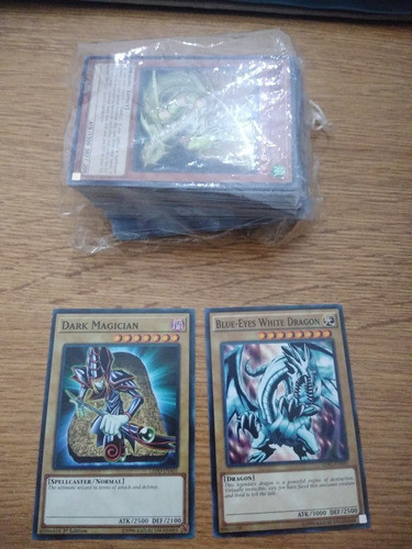 50 Cartas Inglés Mago Oscuro Blue Eyes White Dragon Yugioh 0
