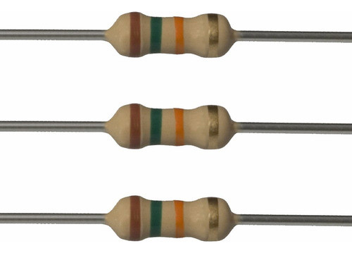 50 Resistencias 2w 15000 Ohms 15k 5% Carbon 0