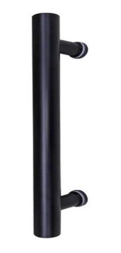 Barral Manijon 40 Cm Inox. Negro Puerta Madera - Metal - Ect 1