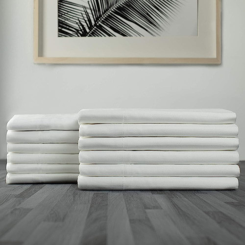 Baltic Linen Chelsea 250 Thread Count Hotel Pillowcases Whit 1