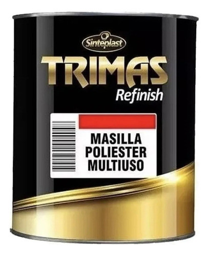 Masilla Plastica C/ Catalizador Trimas 1kg Poliester Auto 0