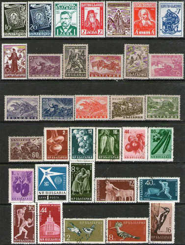 Bulgaria +70 Sellos Todas Series Completas Años 1940-92 0