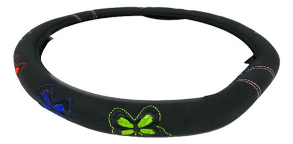 Cubrevolante Mariposas Bordadas En Colores 38 Cm Diámetro 1