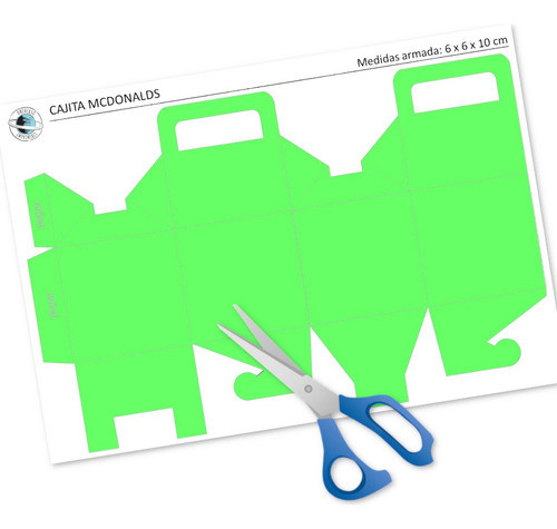 Kit Imprimible Molde Patron Cajita Feliz Editable Power Poin 0