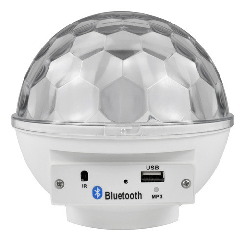 Media Esfera Bluetooth Recargable Usb  Bola Led Luz Parlante 0