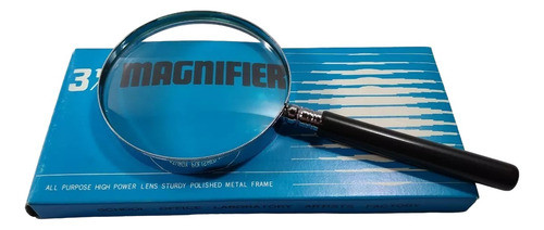 Lupa Magnifier Redonda Metálica Diámetro 90 Mm 0