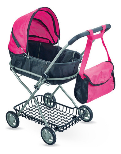 Cochecito Para Muñecas Bebotes Deluxe Con Moisés Ub 0