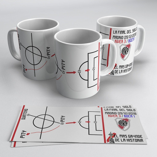 Taza Plastica Sublimada River Plate La Final Del Siglo #206 0