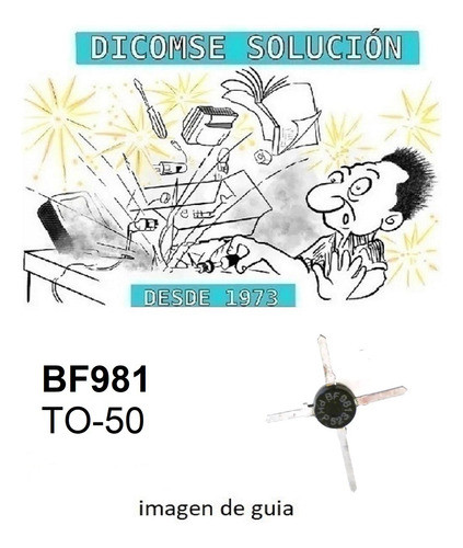 Transistor Bf981 Bf-981 N-channel Mosfet Dual Gate To-50 1