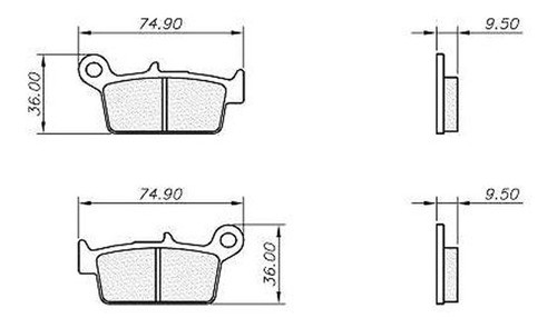 Pastilla Freno Tras Fa131 Vaz Honda Nx400 Xre300 Avant Motos 1