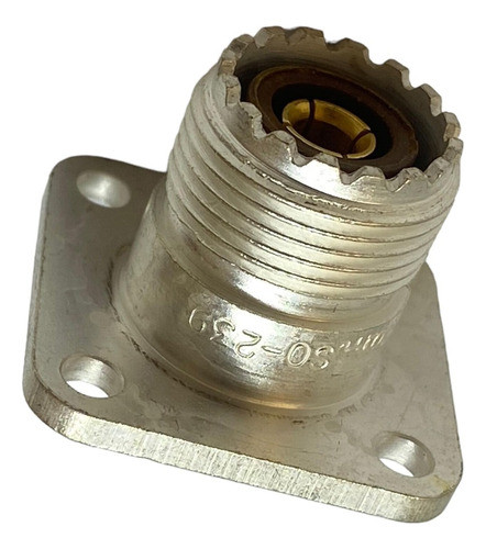 Conector Pl259 Hembra   Para Chasis 4 Perforaciones Rg213 Ts 0