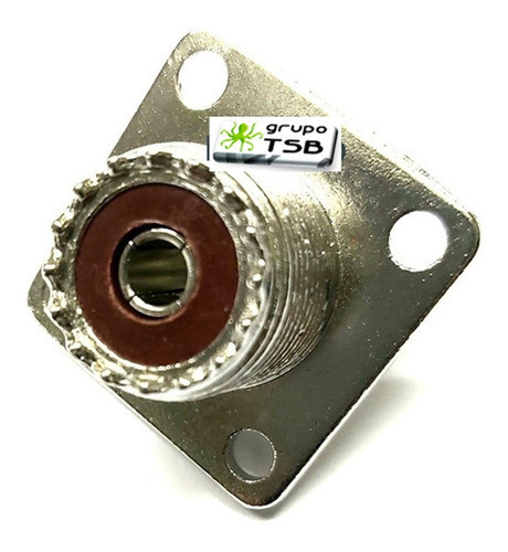 Conector Pl259 Hembra   Para Chasis 4 Perforaciones Rg213 Ts 1