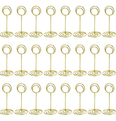 Tecunite 24 Pack Table Number Holder Wedding Table Name Hold 0