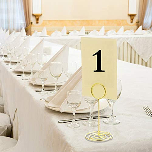 Tecunite 24 Pack Table Number Holder Wedding Table Name Hold 1