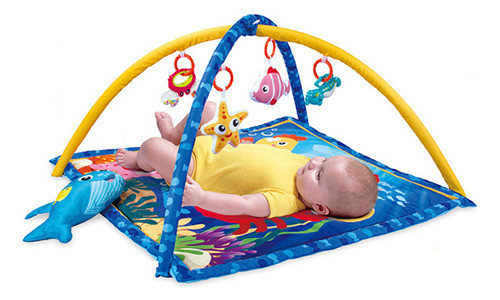 Gimnasio Para Bebé Alfombra Juegos Con Accesorios Y Almohada 0