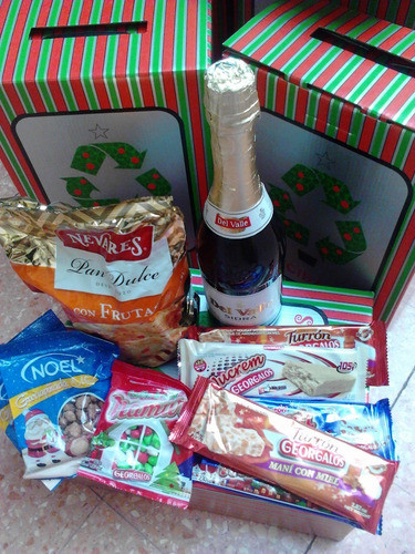 Regalo Empresa-canasta Navideña(10 Productos+caja)fin De Año 1