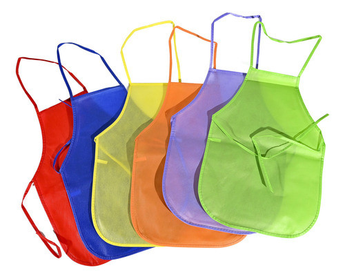 Delantal Infantil Tnt Verde Manzana - Goldin Papelería 0
