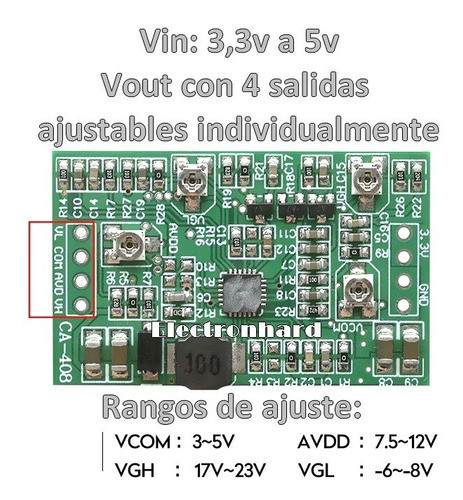 Placa Multi Regulador Booster Tensión Reparacion T-con Tcon 1